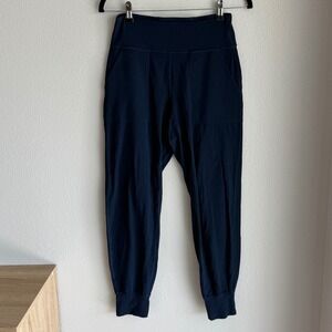 Lululemon Align High Rise Jogger Pants Navy Blue Size 6 Athleisure